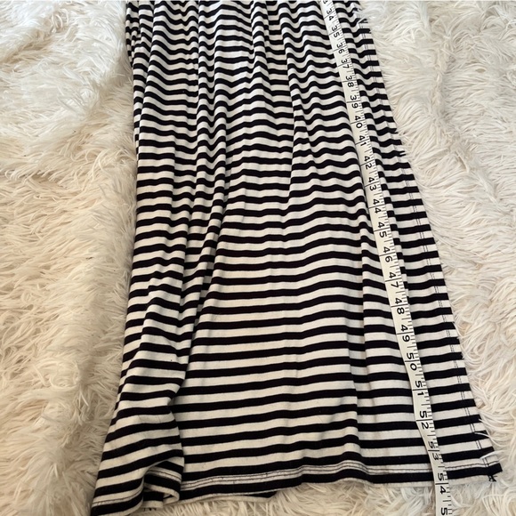 BAR III Tiered Strapless Maxi Dress | Black White Stripe | Size Medium - Picture 12 of 13